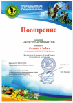 Поощрение в конкурсе "Лес встречает новый год"